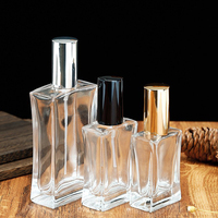 Flacon de parfum vide en verre de 100 ml de style nouveau avec bouchon à vis Emballage