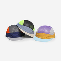 Harga Pabrik MOQ Rendah Topi Camping Jaring 5 Panel Unisex Ukuran Dapat Disesuaikan Topi Lari Olahraga Nilon Berkinerja Tinggi