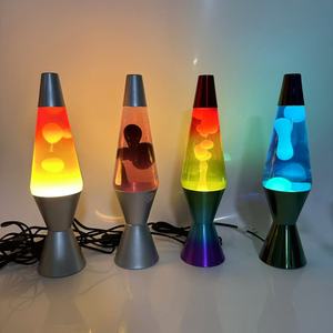 โคมไฟลาวาควบคุมแบบสัมผัส LED ขนาด14นิ้วสไตล์ยุโรปสำหรับใช้ในบ้านร่วมสมัยแสงไฟฉายที่อบอุ่นโรแมนติกพระอาทิตย์ตกดินปลั๊กอินร่วมสมัย - Product Image 6