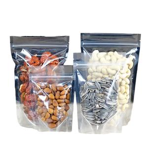 Sachet Doypack Transparent Personnalisé avec Logo Thermoscellable, en Mylar Stratifié Anti-humidité pour Noix, Pistaches, Bonbons, Produits Secs et Aliments pour Animaux - Product Image 1