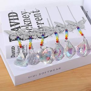 Thiết Kế Mới Pha Lê Treo Hình Trái Tim Lăng Hoa Đá Quý Bóng 7 Chakra Hạt Bướm Con Chuồn Chuồn Mặt Trời Bắt Thiên Thần Hoa Hình Cầu Bóng - Product Image 3