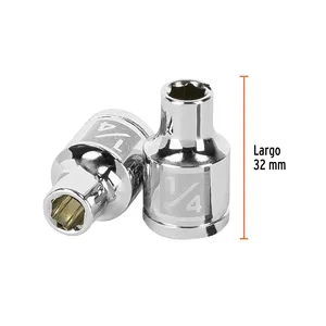 BOX 6 1/4" Chiave a bussola a 6 punte, attacco da 3/8", TRUPER - Product Image 3