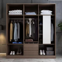 Meubles de chambre modernes et simples, armoire à portes coulissantes, organisateur de tiroirs, armoire de rangement, placards, salon, atelier