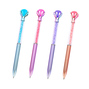 Penna a Sfera Promozionale Personalizzabile Multicolore con Diamanti in Plastica, Penna con Logo per Studenti - Product Image 6