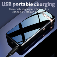Briquet électronique à plasma à arc haute puissance au design moderne, rechargeable par USB, coupe-vent, portable, durable, cadeaux d'affaires