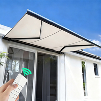 Auvent électrique automatique extérieur, auvent pliable à cassette, pare-soleil extérieur, auvent rétractable, bâtiments de jardin