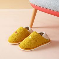 Ensemble automne-hiver avec pantoufles en coton à semelle épaisse antidérapante, pantoufles en fourrure bouclée longue et moelleuse, pantoufles en fourrure pour couple