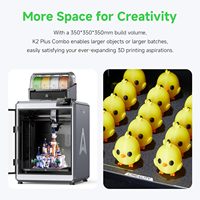Untuk Printer 3D Multicolor Resmi K2 Plus Combo 16 Warna 600mm/s Kecepatan Tinggi Dukungan Dual AI Metal Desktop/Laptop