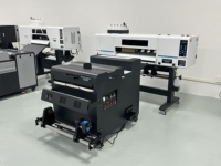 Impresora DTF PrintVision A1 con 2 cabezales I3200 con agitador de polvo, morado y negro