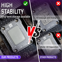 Pasta Termal Logam Cair Mikrokapsul 100W/mK Konduktif Aluminium Aman untuk CPU GPU Overclocking Solusi Pendingin Heatsink
