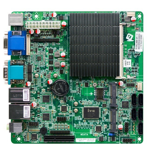 Intel Core Celeron Bay Trail J1900 NAS Mini-ITX Motherboard Multi SATA 12*SATA Raid Network Storage