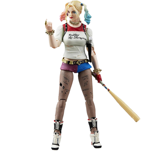 정품 1/9 스케일 19.5cm/7.6인치 <span class=keywords><strong>DC</strong></span> 액션 피규어 - 광대의 소녀 다수 액세서리 포함 PVC ABS 소재 LZF 브랜드 만화 장난감 - Product Image 1
