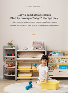 도매 최신 현대 미니멀리스트 레이어 어린이 장난감 자동차 아기 만화 스토리지 캐비닛 랙 - Product Image 2