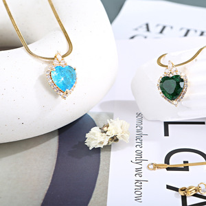 Collier pendentif carré en zircon double couche en acier titane style INS pour femme, chaîne de clavicule en acier inoxydable en forme de S, bijoux - Product Image 4