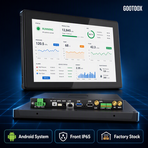 Android Todo en Uno, Android 13, 10.1 Pulgadas, RK3562 <span class=keywords><strong>ARM</strong></span> G52 <span class=keywords><strong>GPU</strong></span>, <span class=keywords><strong>400</strong></span> Nits de Brillo, Ranura para Tarjeta Nano SIM Industrial, Montaje en Pared Integrado - Product Image 1