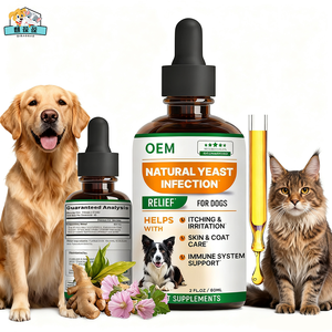 OEM/ODM suplemen perawatan kesehatan hewan peliharaan tetes cairan infeksi ragi untuk properti anti pruritik dan antijamur - Product Image 1