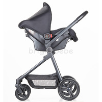 Poussette de voyage de luxe Brightbebe en alliage d'aluminium 3-en-1, système de voyage multifonctionnel, poussette bébé très vendue