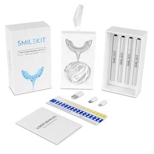 Smilekit 2022 Kit de blanchiment des dents personnalisé OEM avec logo privé, kit professionnel avec gel blanchissant et lumière - Product Image 1