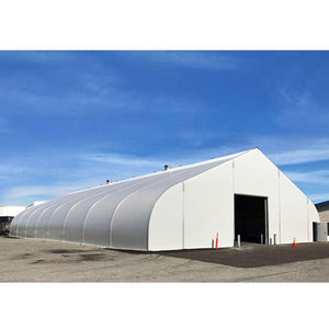 Grande structure préfabriquée en aluminium avec membrane de couverture en PVC pour tente de réception extérieure, entrepôt, atelier industriel, abri pour événements sportifs - Product Image 1