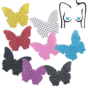 Pezoneras Desechables Brillantes para Mujer, Diseño de Mariposa, para Venta al por Mayor - Product Image 1