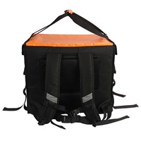 Sac à dos de livraison pour moto en polyester isolé de qualité commerciale, capacité 30L, fermeture éclair, logo personnalisé, pour aliments chauds/froids