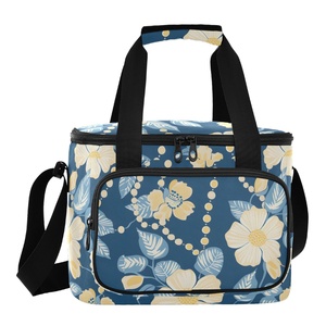 Sac isotherme portable grande capacité style hawaïen, sac isotherme personnalisé pas cher, sac de livraison alimentaire imperméable - Product Image 1