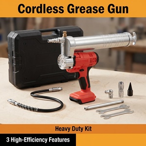 Pistolet à <span class=keywords><strong>graisse</strong></span> sans balais <span class=keywords><strong>18V</strong></span> compatible avec les batteries Milwaukee pour l'entretien mécanique, <span class=keywords><strong>pompe</strong></span> à <span class=keywords><strong>graisse</strong></span> automatique sans fil - Product Image 1
