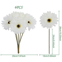 Bunga buatan bunga matahari Gerbera dekorasi ruang tamu rumah aster kecil gaya Pastoral bunga buatan