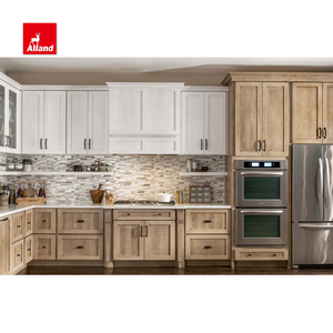 Allandcabinet modulare Nordic Shaker stile grigio acero armadi da <span class=keywords><strong>cucina</strong></span> con lavello e marmo controsoffitto - Product Image 3