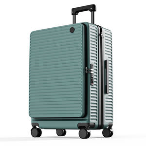 <span class=keywords><strong>2026</strong></span> 중국산 프론트 오픈 확장형 러기지 3종 세트 견고한 <span class=keywords><strong>PC</strong></span> 기내용 경량 다기능 트롤리 스피너 여행가방 28인치 - Product Image 1