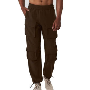 Venta caliente monos de alta calidad para hombres nuevos pantalones de jogging multibolsillo de diseño personalizado sueltos - Product Image 1