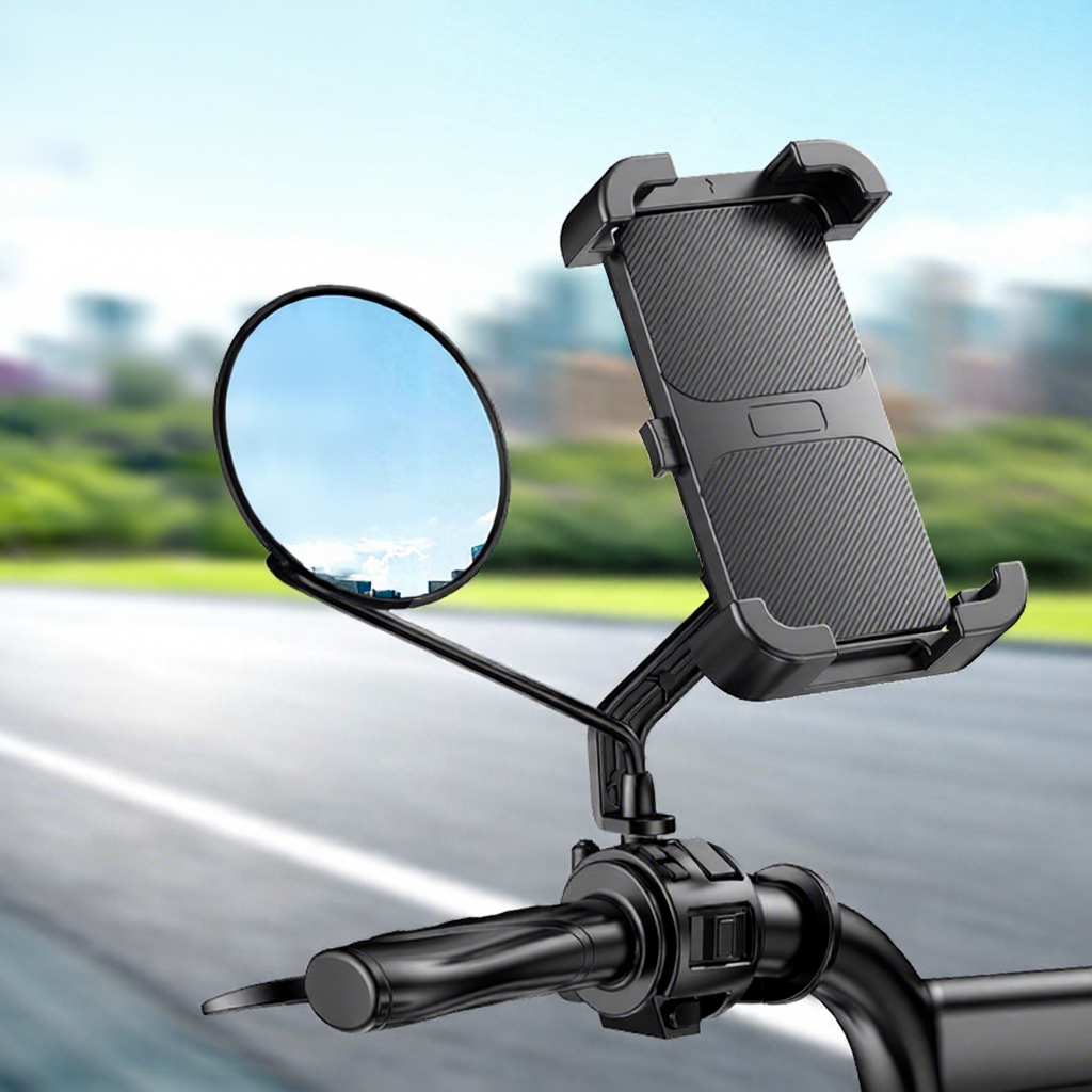 Black rearview mirror