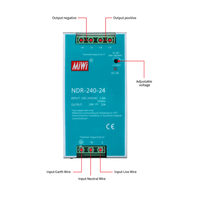 Alimentation électrique à découpage sur rail DIN NDR-240-48 AC DC 240W 48V