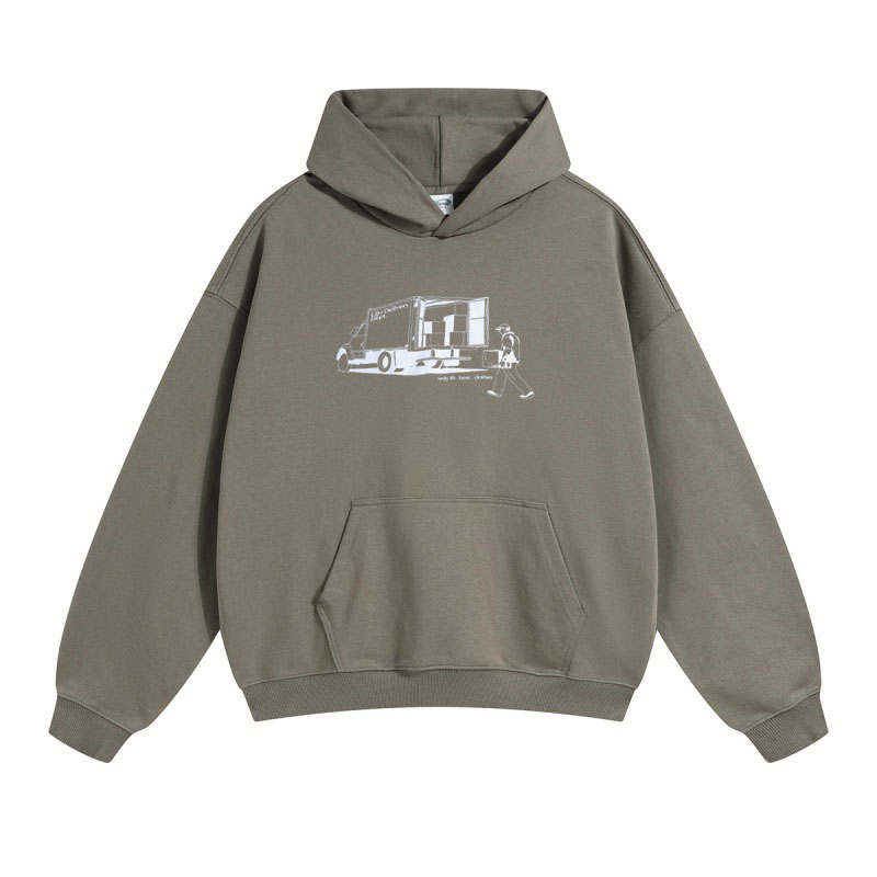 Digital Print Hooded Sweatshirt