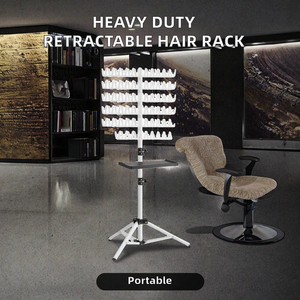 Support de rangement rétractable robuste en plastique CONRIS SU-194 pour tresses et extensions capillaires – Mobilier de salon professionnel - Product Image 2