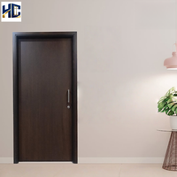 Porte coupe-feu en bois massif au design moderne, résistance au feu 30 minutes, finition lisse, pour salle de bain/école, porte intérieure ignifugée