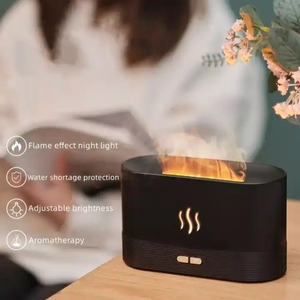 Venta caliente portátil 220ml llama de fuego humidificador difusor de Aroma para aceite esencial hogar Oficina y decoración regalo de boda - Product Image 3