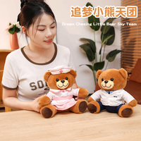 Jouets en peluche animaux mignons personnalisés de la série Couleurs Adorables – Porcs et chats super doux, anti-stress, cadeau d'anniversaire