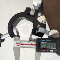 Pied de prisme de topographie télescopique en aluminium à prix avantageux, avec niveau à bulle, haute précision, déclenchement au pouce, centrage laser et nivellement GNSS