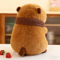 Écharpe marron Capybara jouets en peluche doux dessin animé Capibara peluche poupées Hydrochoerus Hydrochaeris jeter oreiller jouet
