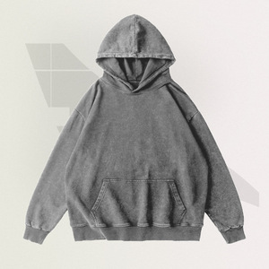 Các Nhà Sản Xuất Quá Khổ Áo Yếu Tố Cần Thiết Áo Thiết Kế Quần Áo Hoodies Unisex Rửa Axit Cổ Điển Áo - Product Image 1