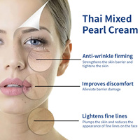 Crème Éclaircissante Jour et Nuit à la Niacinamide, Soin Blanchissant pour la Peau, Crème Visage Perle de Thaïlande Mélangée