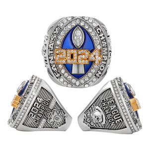 Blues alliage de Zinc cristal femmes hommes prix enfant Softball doigt jeunesse Football personnalisé Baseball <span class=keywords><strong>basket</strong></span>-ball championnat anneau - Product Image 1
