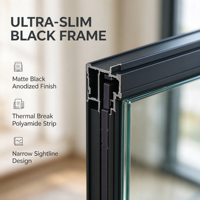 Panneaux de façade en verre double vitrage en alliage d'aluminium à rupture de pont thermique personnalisés, insonorisés et imperméables
