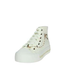 Sneakers da ragazza Patrizia Pepe bianche alte in tela, scarpe alla moda - Product Image 5