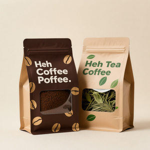 Bolsas de Café Personalizadas de Aluminio Negro Mate con Válvula, 100g 250g 500g 1kg 12oz, Bolsas Planas de Plástico con Fondo Plano - Product Image 2