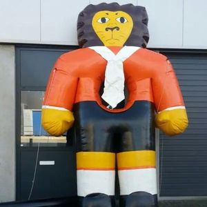 Mascotte géante gonflable imprimée en forme de léopard, en bâche PVC, personnage animalier gonflable pour la promotion d'événements sportifs de clubs de football - Product Image 3