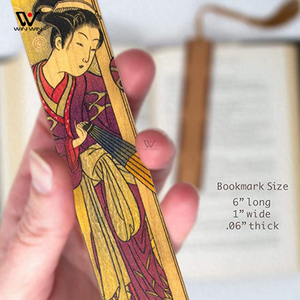 Marque-page exquis en bois imprimé <span class=keywords><strong>massif</strong></span>, marqueur de protection écologique, fait-main en <span class=keywords><strong>noyer</strong></span>, meilleure vente 2022 - Product Image 6