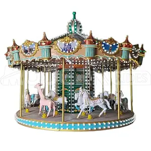 Popüler eğlence parkı karnaval sürmek 16 koltuklar merry go round atlı karınca atı satılık sürmek