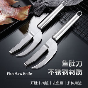 Stainless Steel Fish Scaler Knife Manual Scale Remover For Seafood Cleaning And Gutting Tool Heavy Duty Kitchen Utensil - Product Image 4